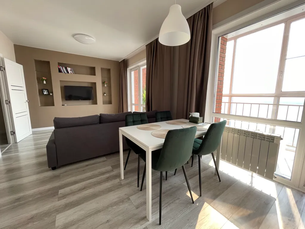 Уютная квартира в новом доме с шикарным видом на Амур — аренда посуточно в Хабаровск