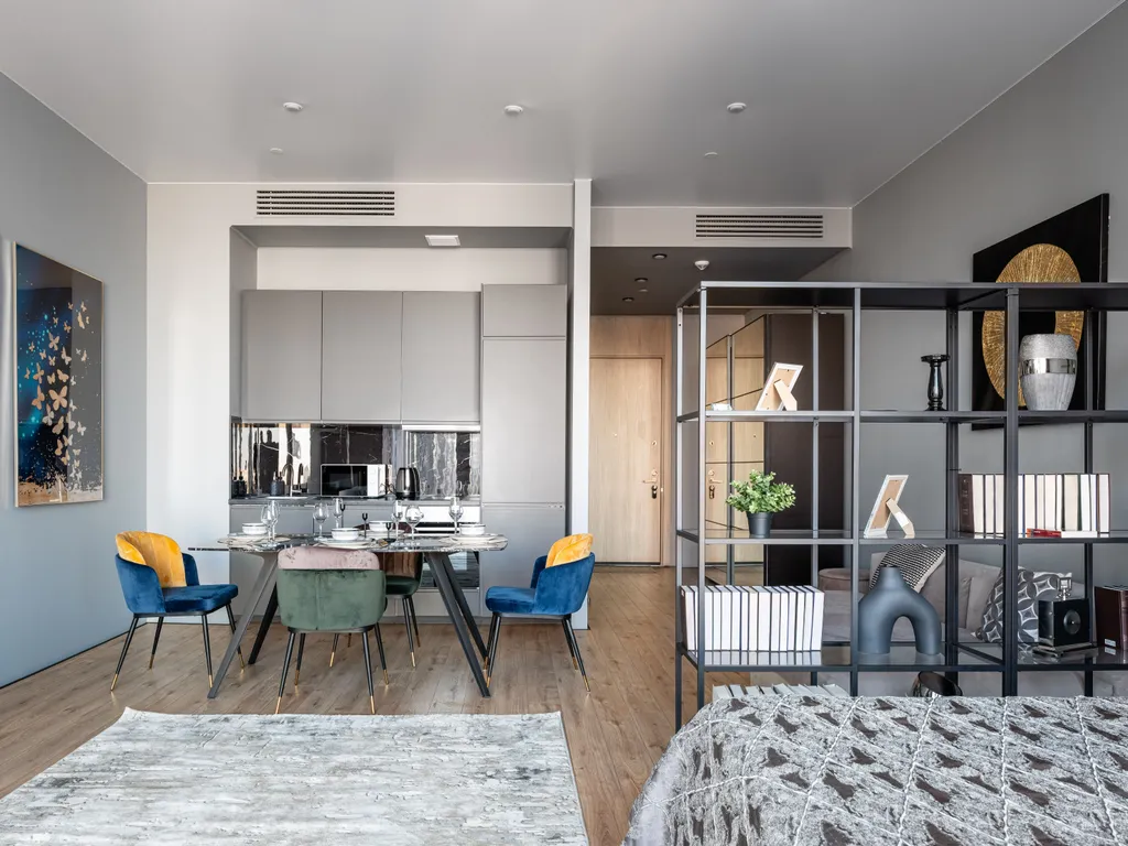 Neva City 43 этаж 51 м2 панорамный вид на небоскребы и город