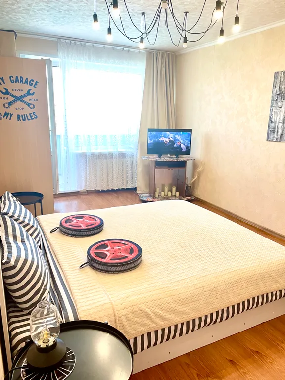 Квартира с балконом и видом на вулкан