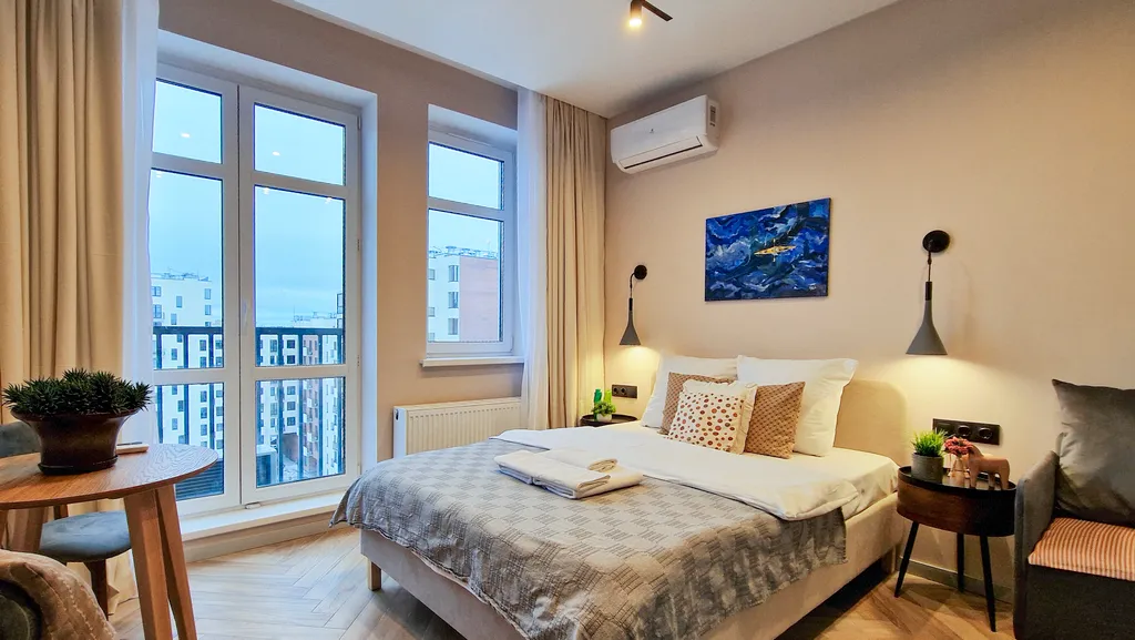 Квартира Квартира Дизайнерская студия в Сердце Ярославля с панорамой на город и балконом — Ярославль