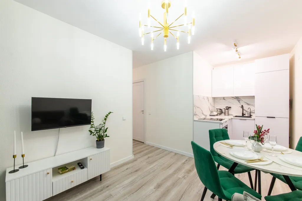 Современная красивая 1-комнатная квартира