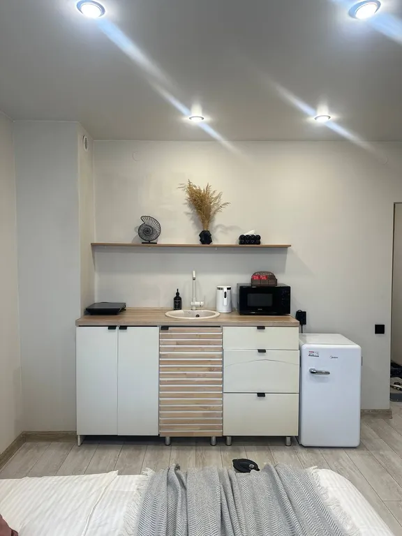 Уютная студия в центре, с видом на реку