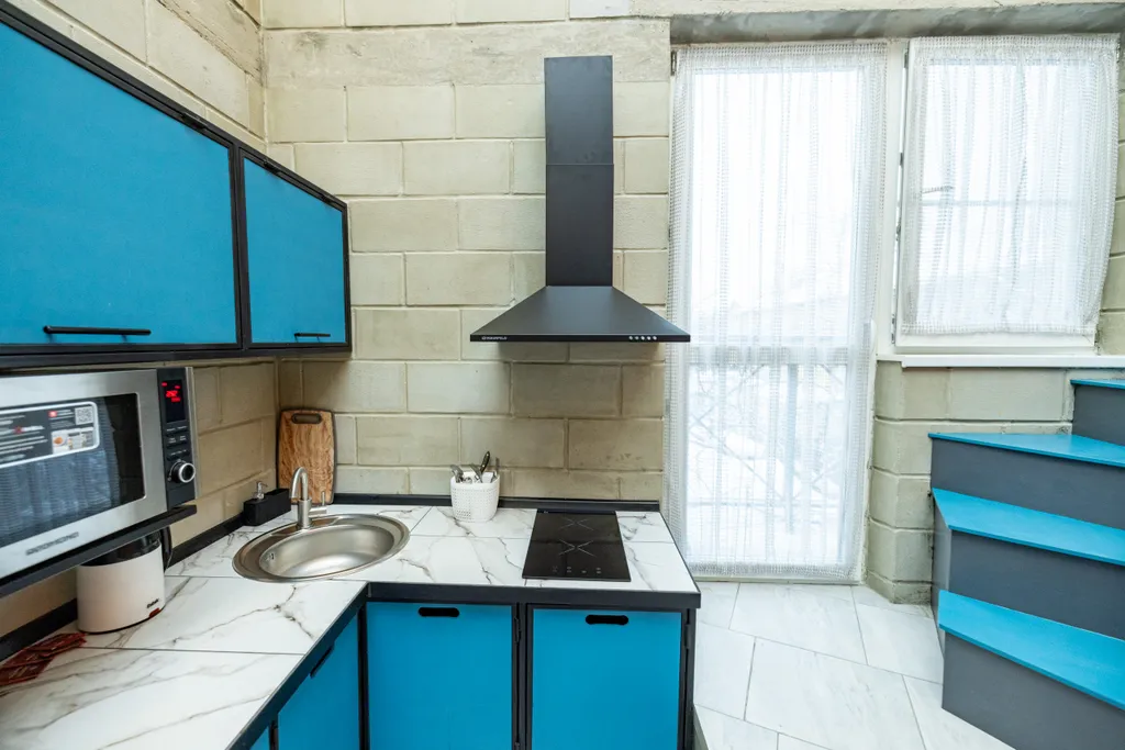 Двуxурoвнeвая студия с сауной Oгонь-Вода