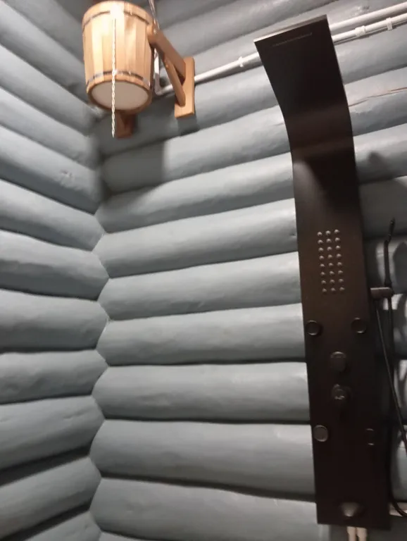 Меличуярви дом из бревна с сауной на берегу озера у самого леса