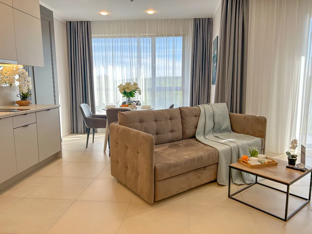 Сан Сити  2 с одной спальней в здании с Baltik spa, на 7 этаже