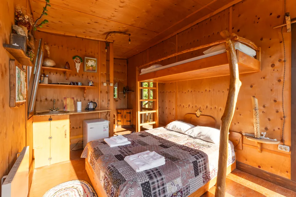 Глемпинг с видом на лес