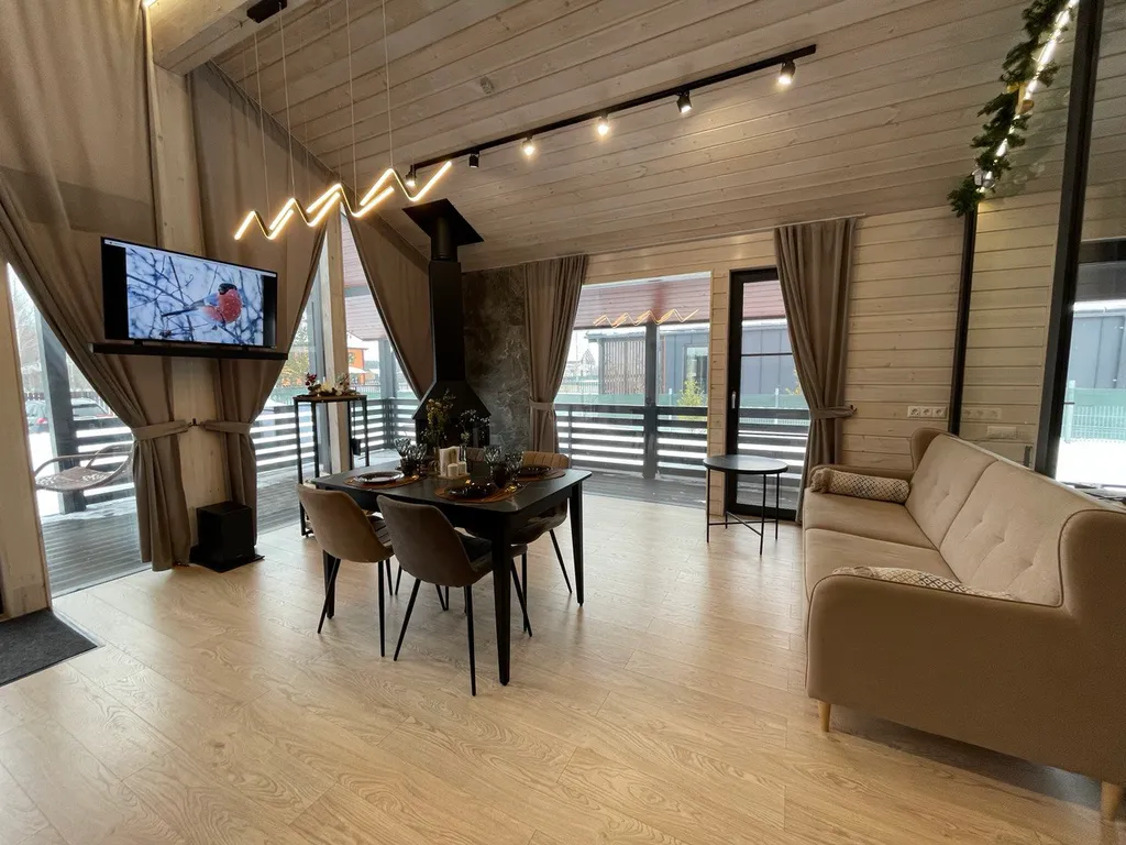 Коттедж Дом с панорамными окнами рядом с Можайским морем — Можайск