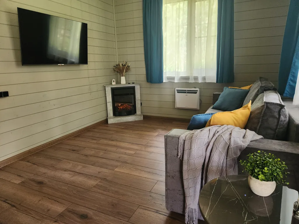 Коттедж в Forest house с сауной в лесу