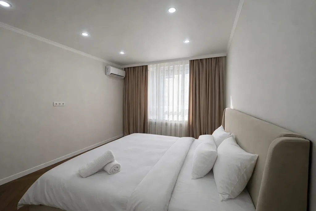 Просторная евротрешка бизнес-формата с видом на горы в ЖК Rams City