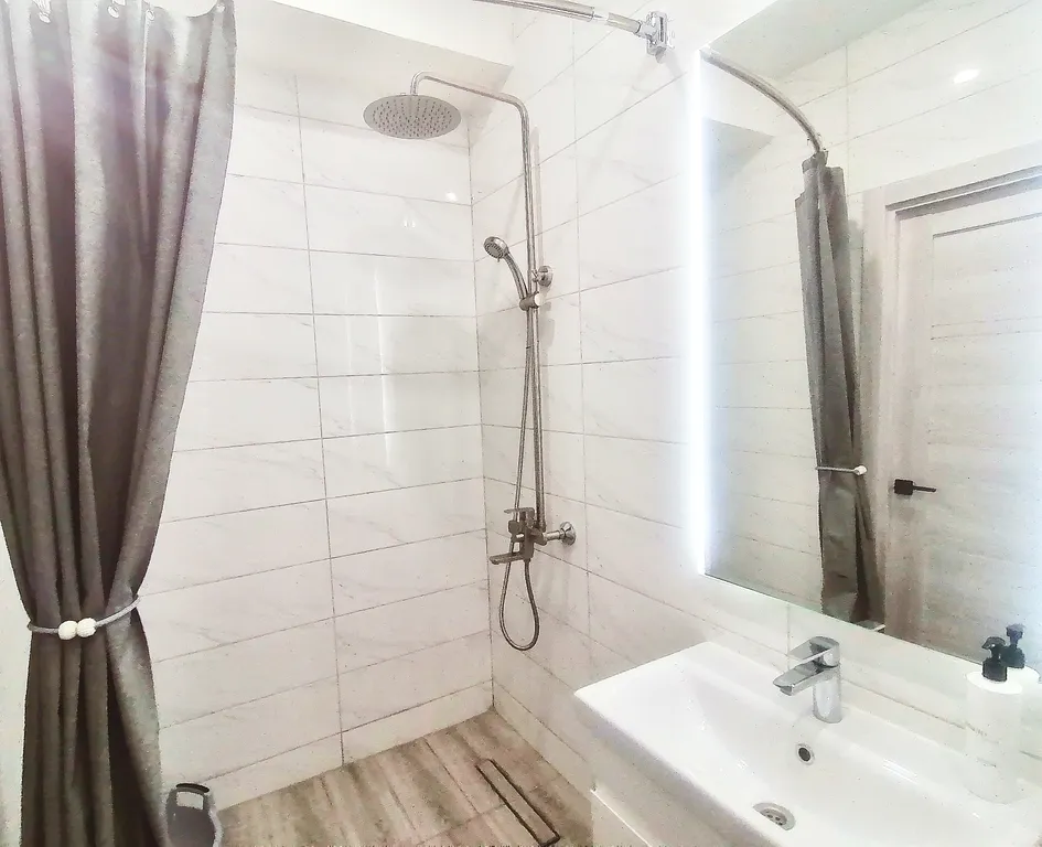 Красивая студия Skandi с панорамным окном у Море-парка