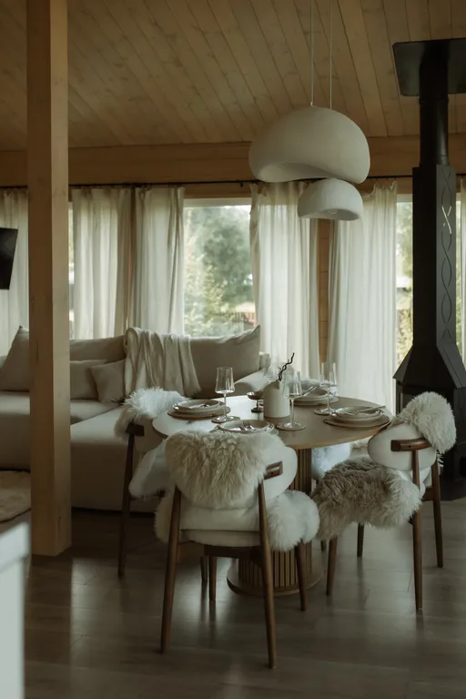 Коттедж Панорамный дом из пинтерест с камином и сауной — Семеновское