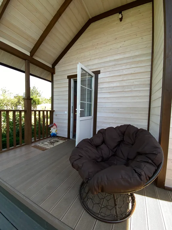 Экодом "Бирюза" с камином