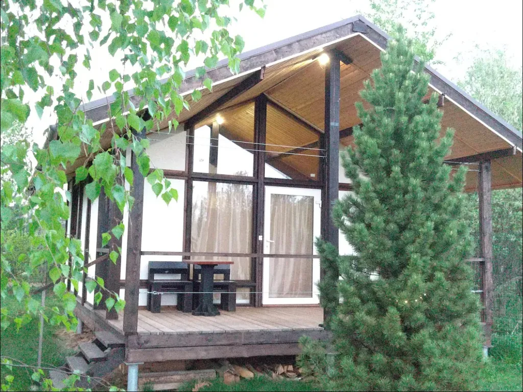 Эколофт с теннисным кортом недалеко от реки Москвы с сауной, камином