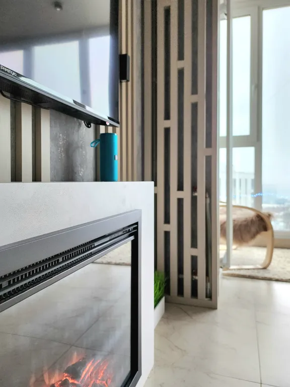 Панорамный люкс Мечта с камином и видом на Волгу и город