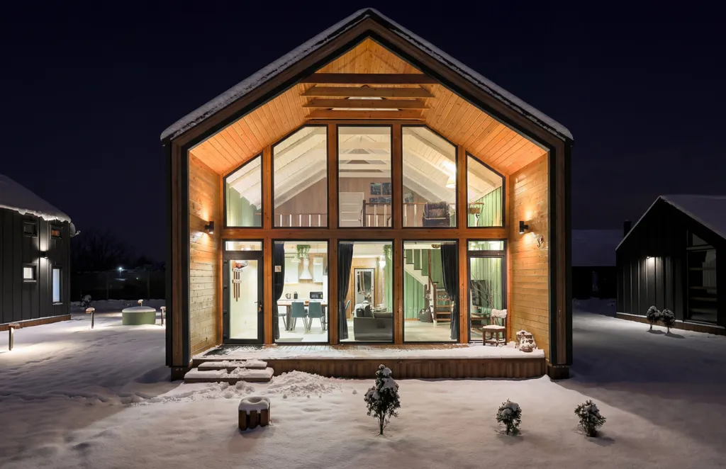 Двухэтажный коттедж с кондиционером, с видом на реку