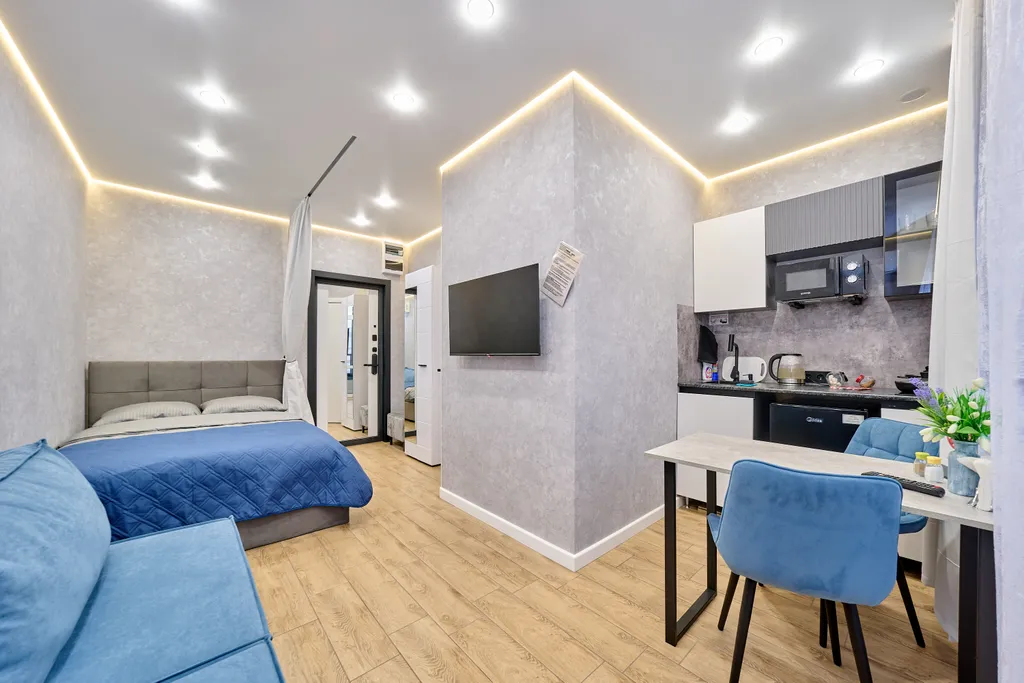 Квартира Комфортная студия в ЖК Парма рядом с ТЦ Планета — аренда посуточно в Пермь