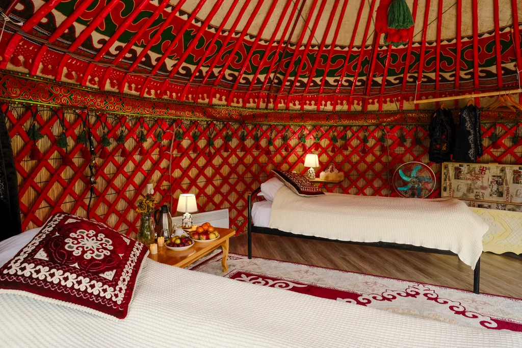 Стандартный двухместный с двумя раздельными кроватями с видом на горы