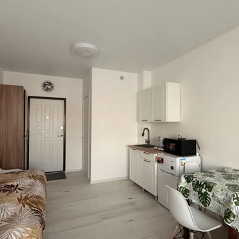 Уютная студия с видом на сквер Матери