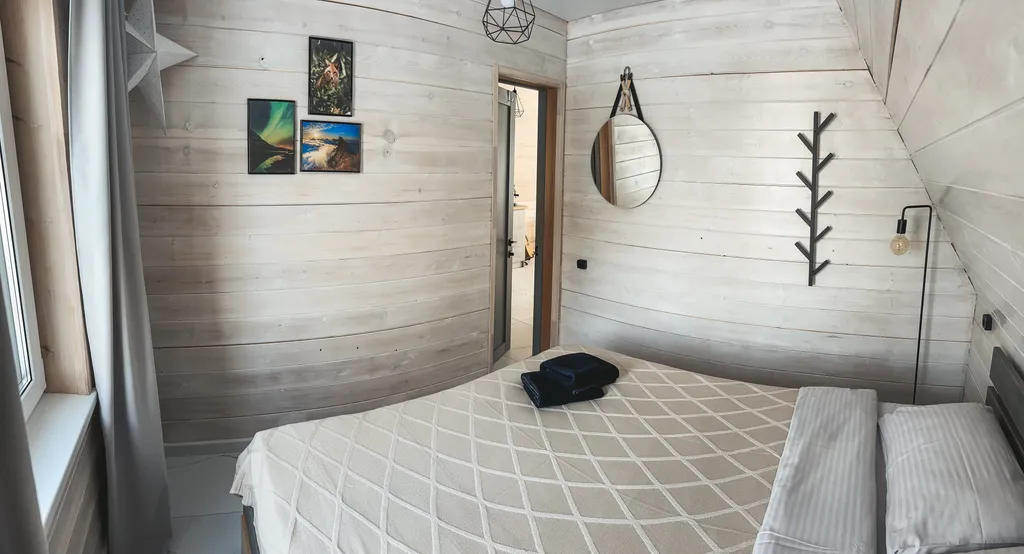 Уютный домик в стиле Афрейм с видом на горы