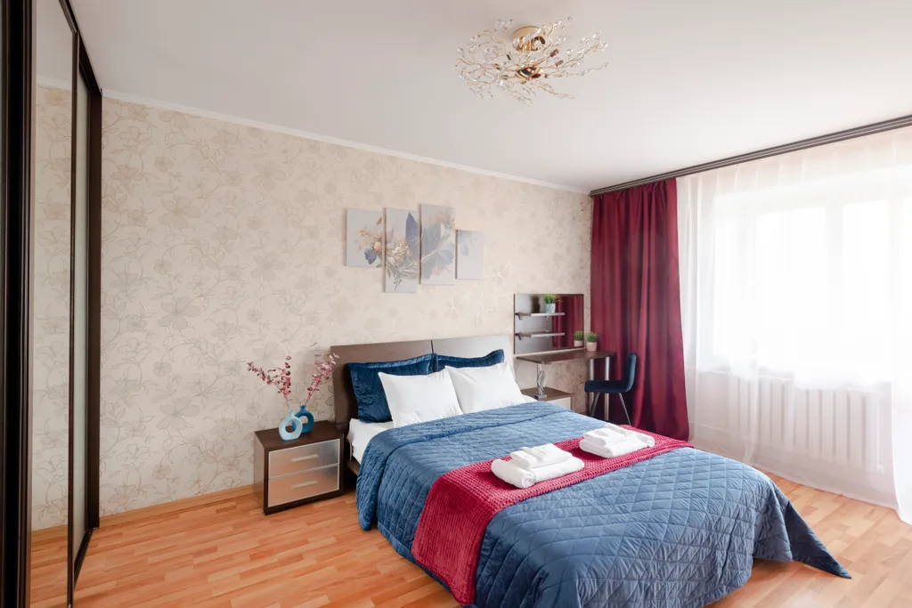 Просторная квартира недалеко от МНТК, с тренажерами, гостиничный сервис