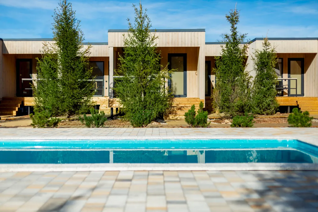 Домик с видом на Гуамское ущелье и  выходом к бассейну