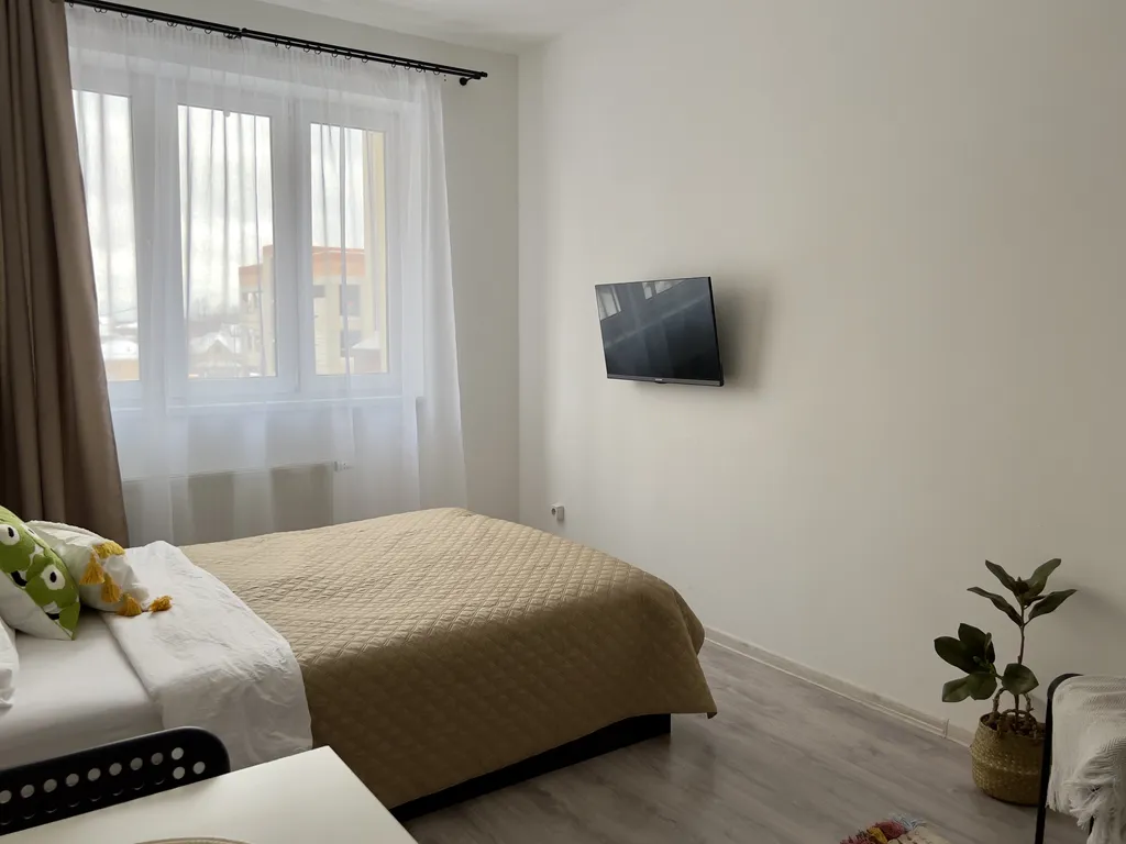 Светлая студия на двоих в ЖК Зеленые аллеи