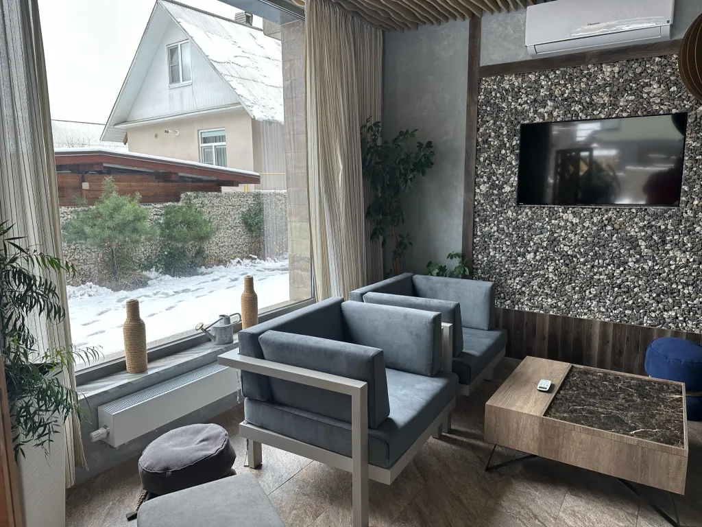 Апартаменты в Куб-терра, Голубой лён