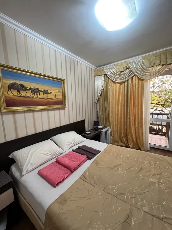 Двухместный номер с балконом , с видом на море и горы