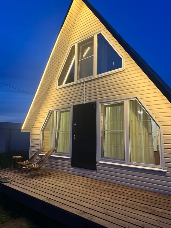 Гостевой дом А-фрейм в центре леса