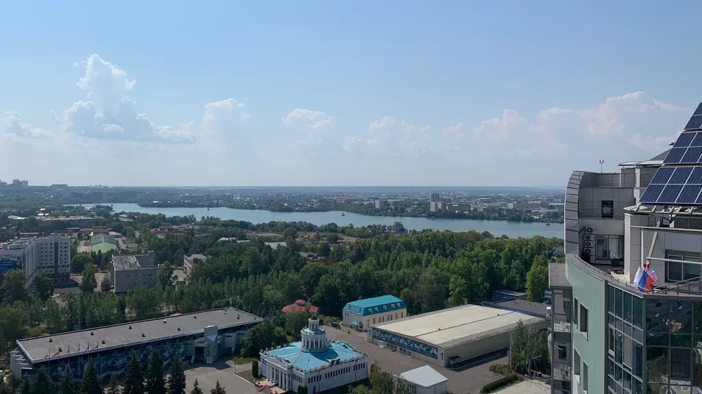 Комфортабельная студия с видом на Волгу