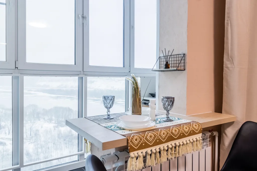 Студия с потрясающим видом на реку