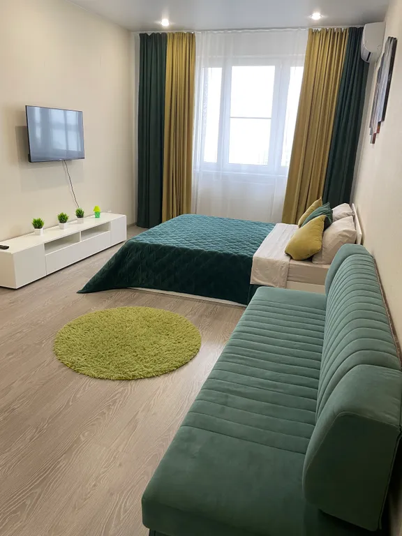 Квартира Однокомнатная видовая квартира с шикарным видом на Кубань — Краснодар