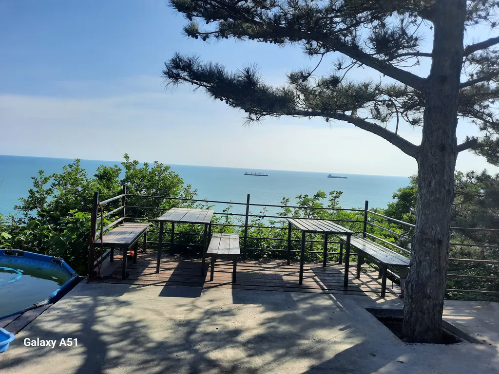 Коттедж с видом на море в сосновом лесу