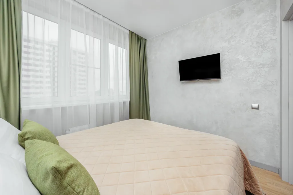 Квартира Квартира Уютная евродвушка в современном ЖК, с закрытой территорией, парковкой — Сириус