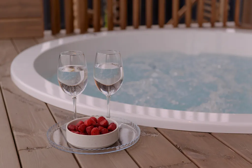 Шикарный дом с панорамной сауной и джакузи на террасе