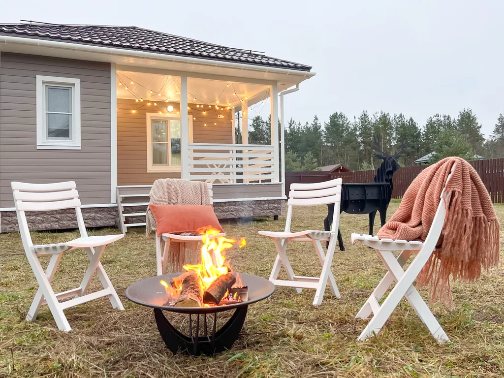 Коттедж Сканди дом с фотозонами и сауной у залива — Санкт-Петербург