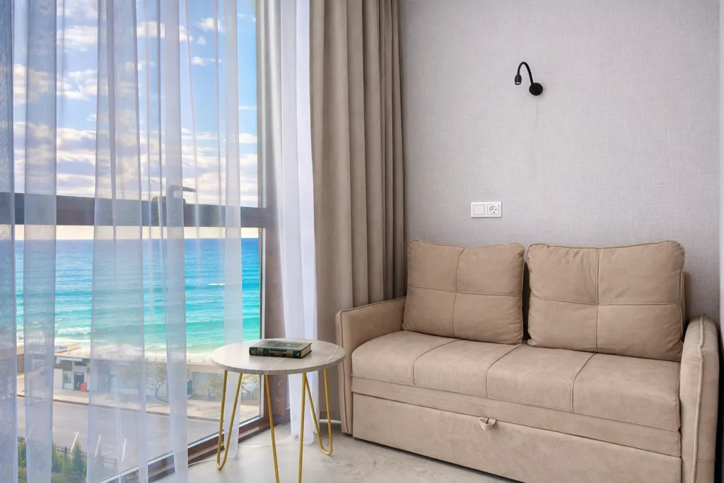 Квартира Квартира Люкс с видом на море и реку с балконом — Лазаревское