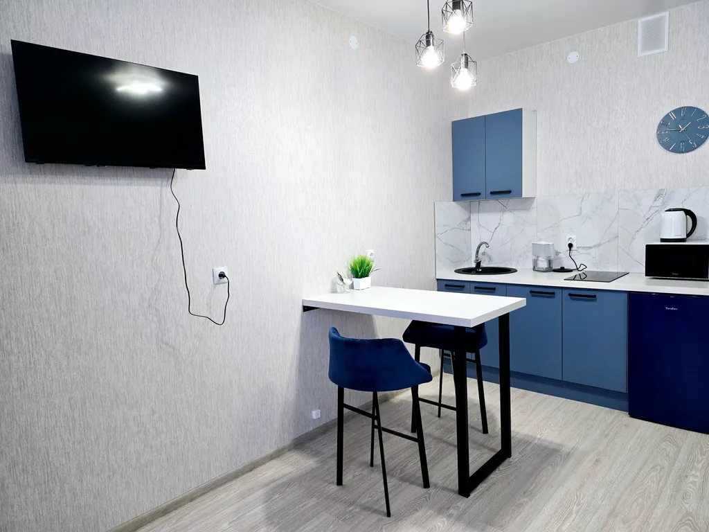 Студия с гардеробной в центре