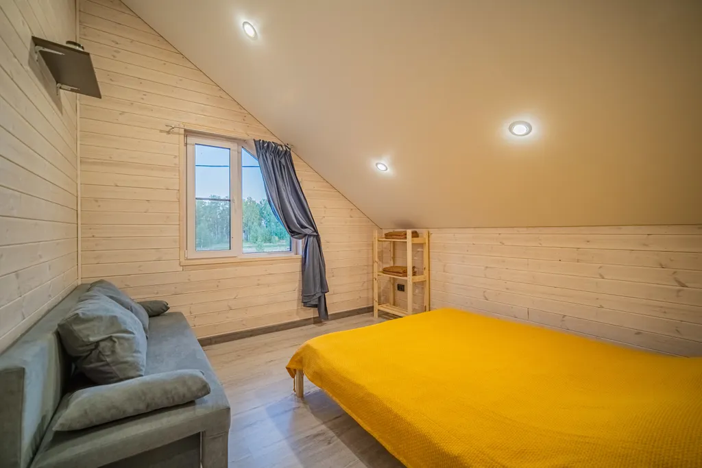 Уютный барн хаус с большими панорамными окнами Барн 4