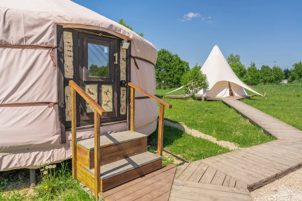 Коттедж Коттедж Юрта Ретрит с баней — Можайск