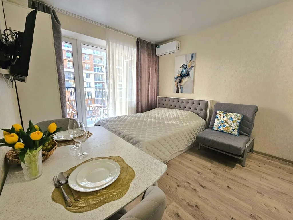 Уютная студия с видом на море