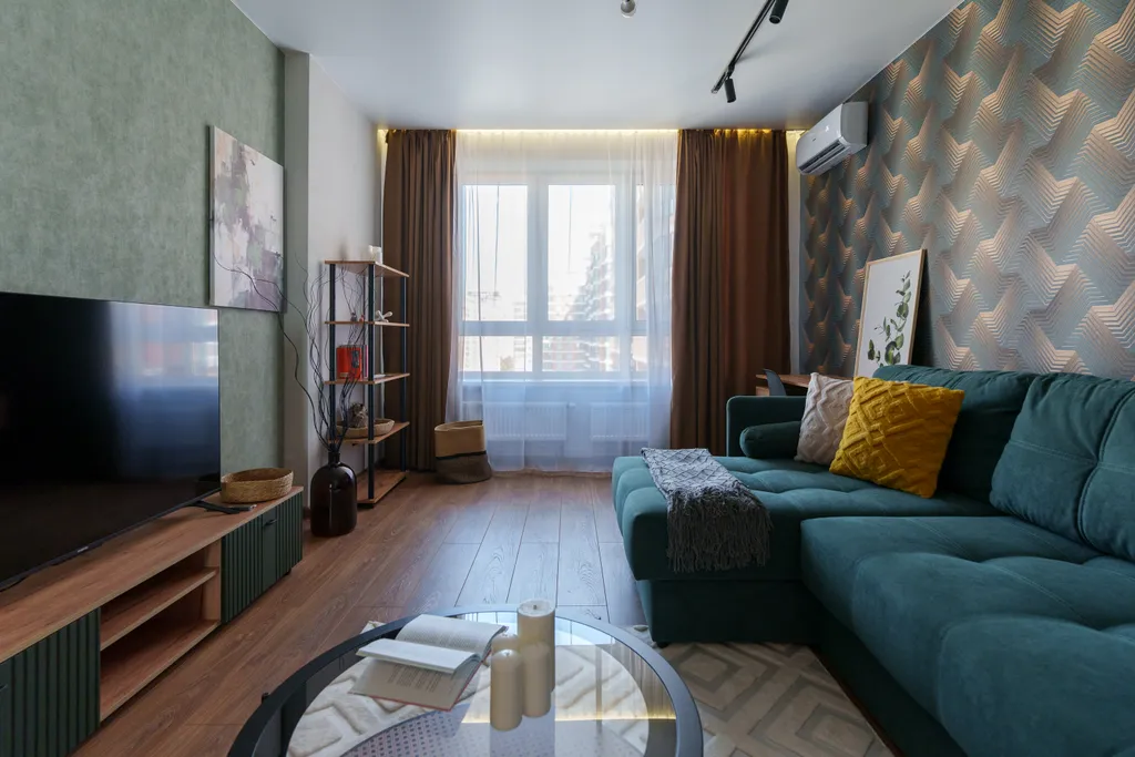 Умная двухкомнатная квартира от YoZu рядом с парком Галицкого