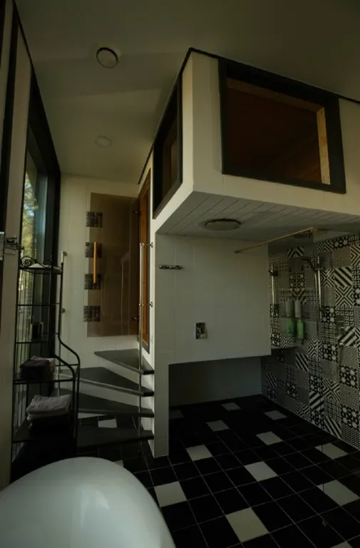 Дизайнерский коттедж с садом на крыше