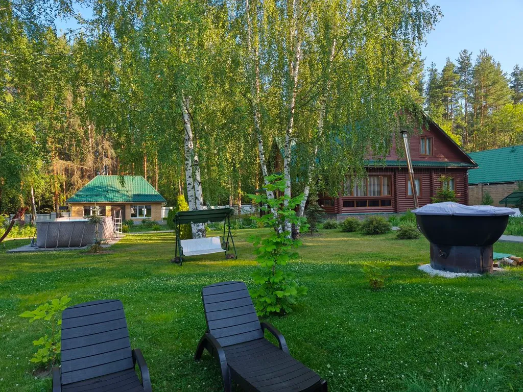 Эко-сруб у озер с сибирским чаном