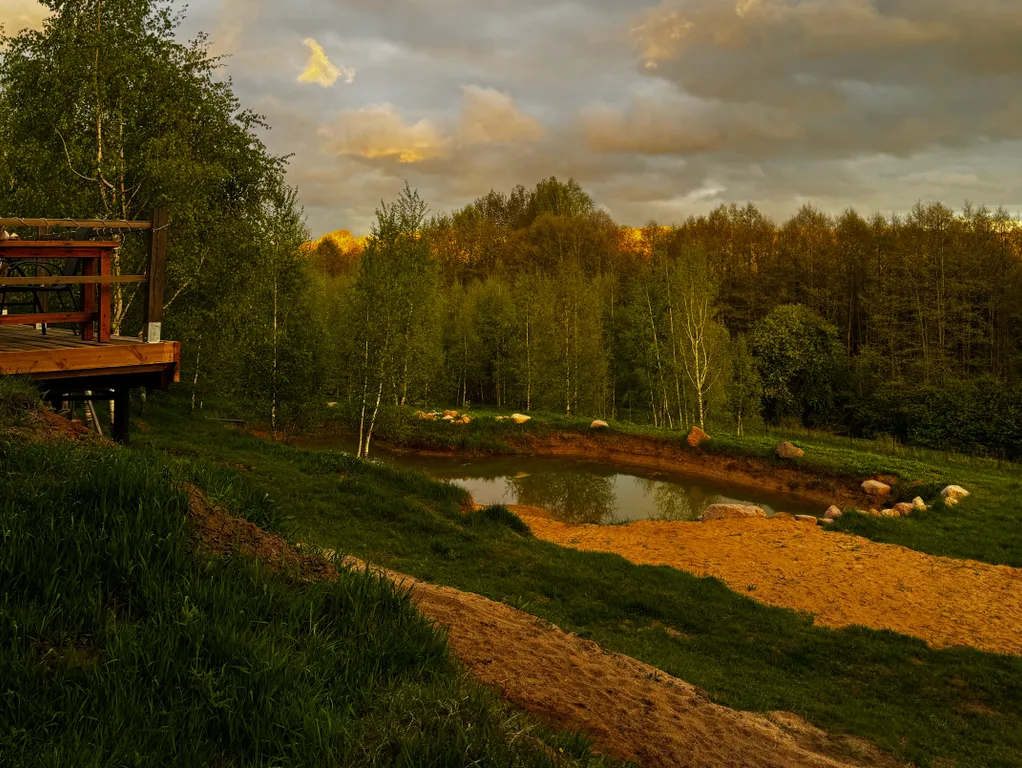 Усадьба без соседей, полное уединение. Баня, чан. Вид. Минск в 35мин.