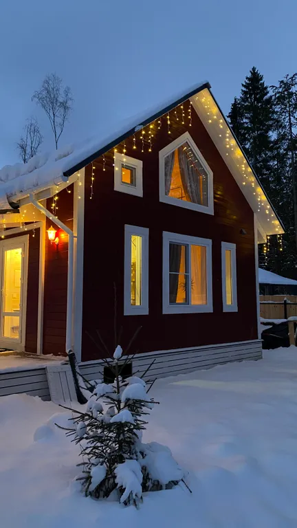 Голландский домик у леса