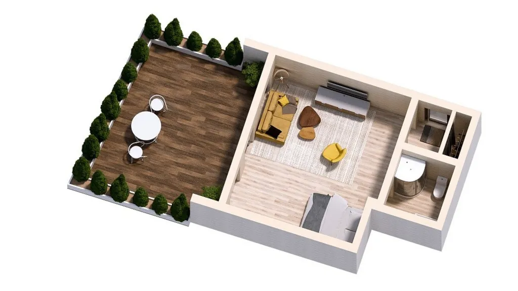 1-комнатный Дом