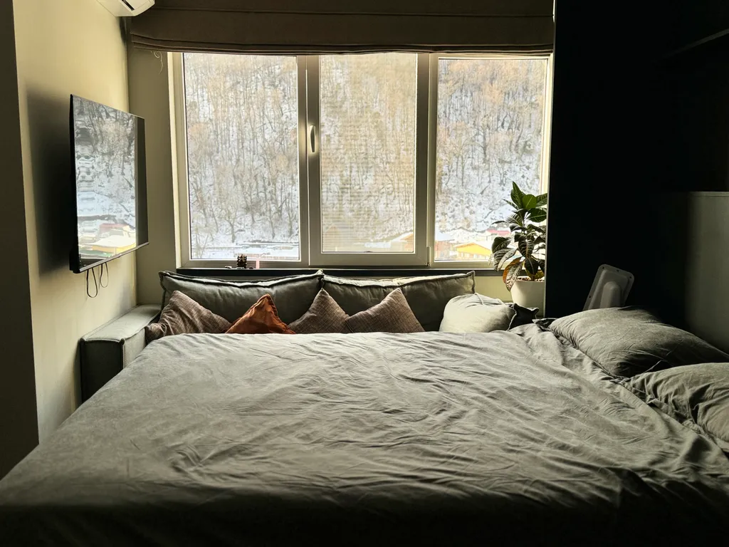 Студия с видом на озеро