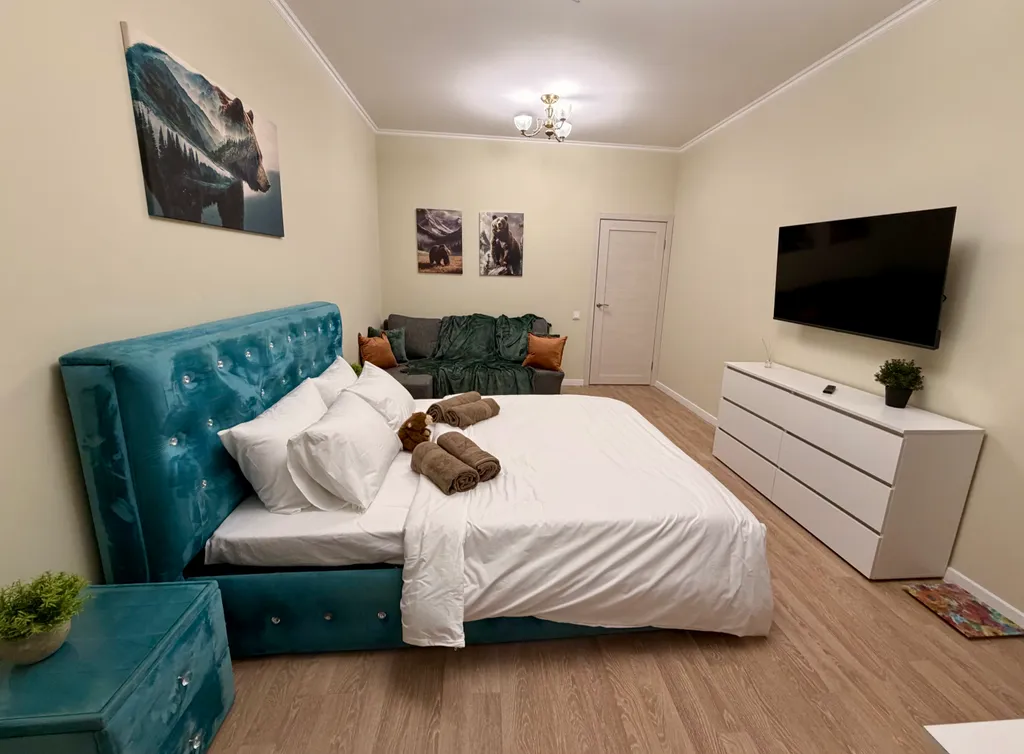 Уютная просторная квартира с евроремонтом — аренда посуточно в Голубое