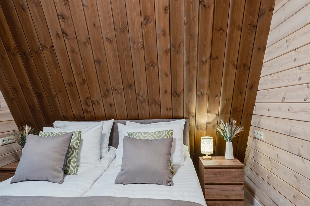 Уютный дом с баней, купелью и видом на лес